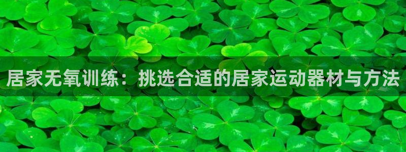 意昂体育4：居家无氧训练：挑选合适的居家运动器材与方