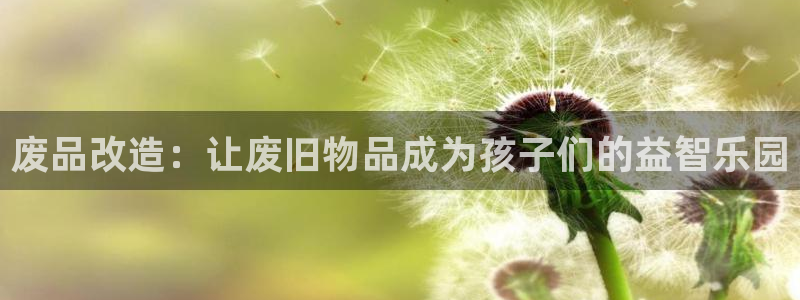 意昂4娱乐是那个系列的台子：废品改造：让废旧物品成为