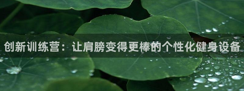 意昂体育4招商电话地址是多少：创新训练营：让肩膀变得更棒的个