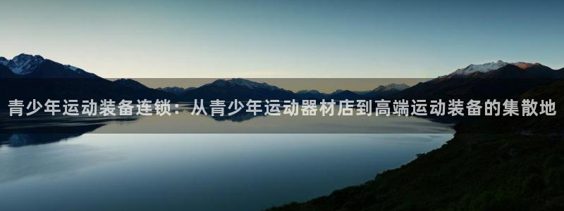 意昂体育4娱乐：青少年运动装备连锁：从青少年运动器材店到高端